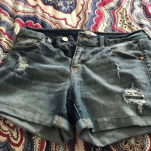 brand refuge jeans shorts from charlotte russe